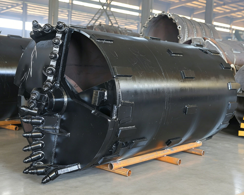 rock drilling bucket for hard rock piling
