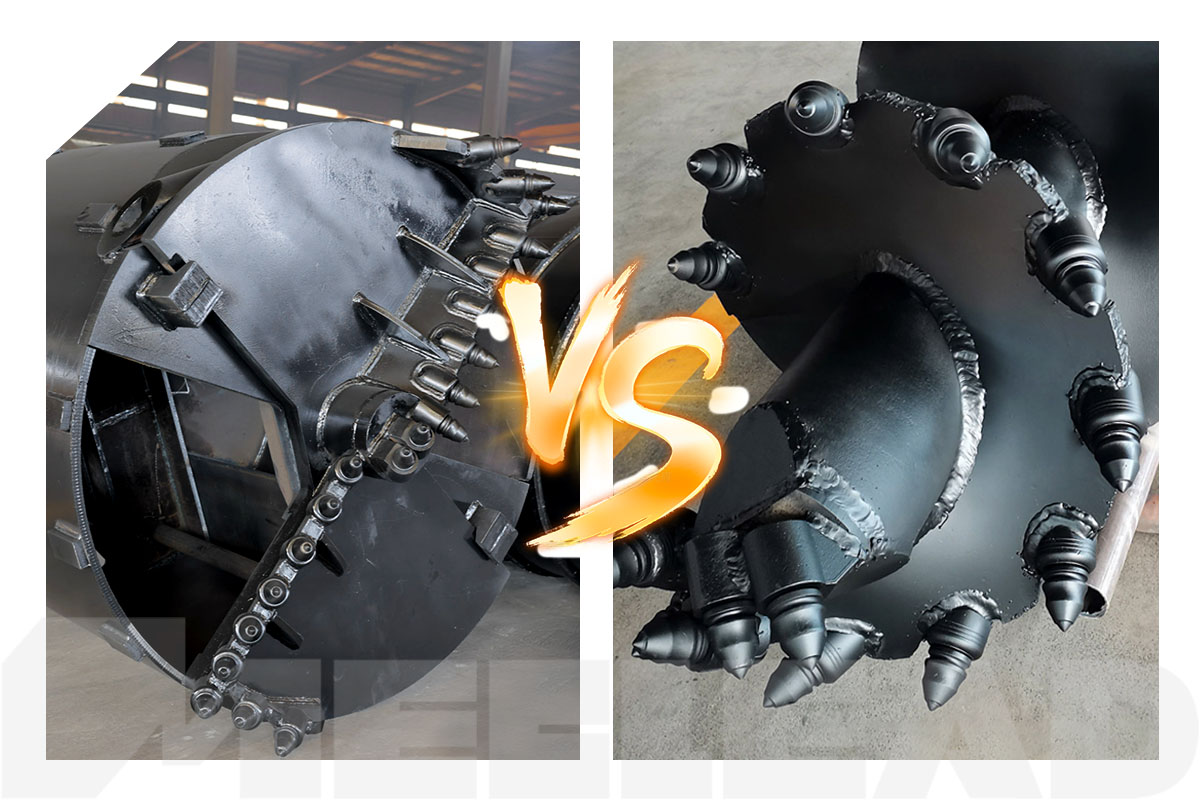 bucket vs auger comparison piling tools